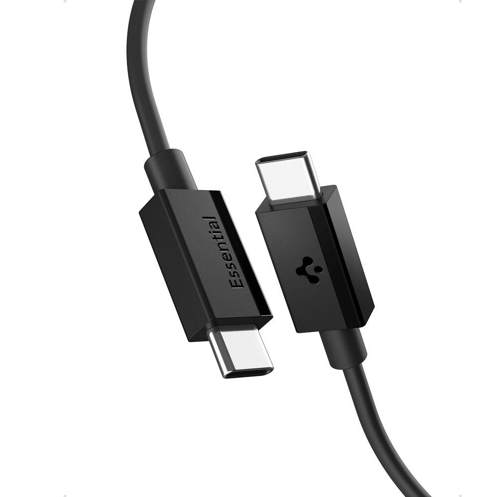 Datový a nabíjecí kabel USB-C - USB-C Spigen Essential, 60W, 2m, Černý ACA08720