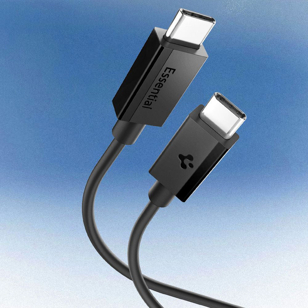 Datový a nabíjecí kabel USB-C - USB-C Spigen Essential, 60W, 2m, Černý ACA08720