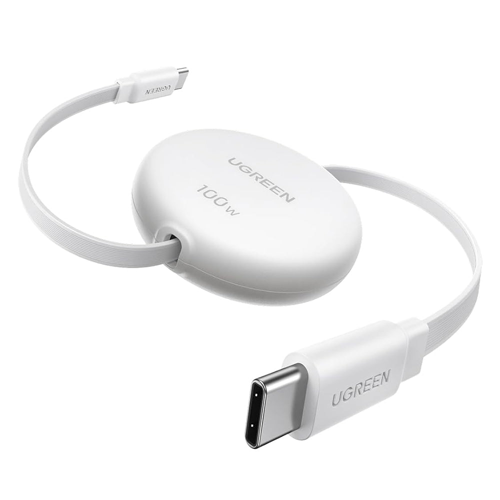 Datový a nabíjecí kabel USB-C - USB-C UGREEN L531, 100W, 1m, Bílý
