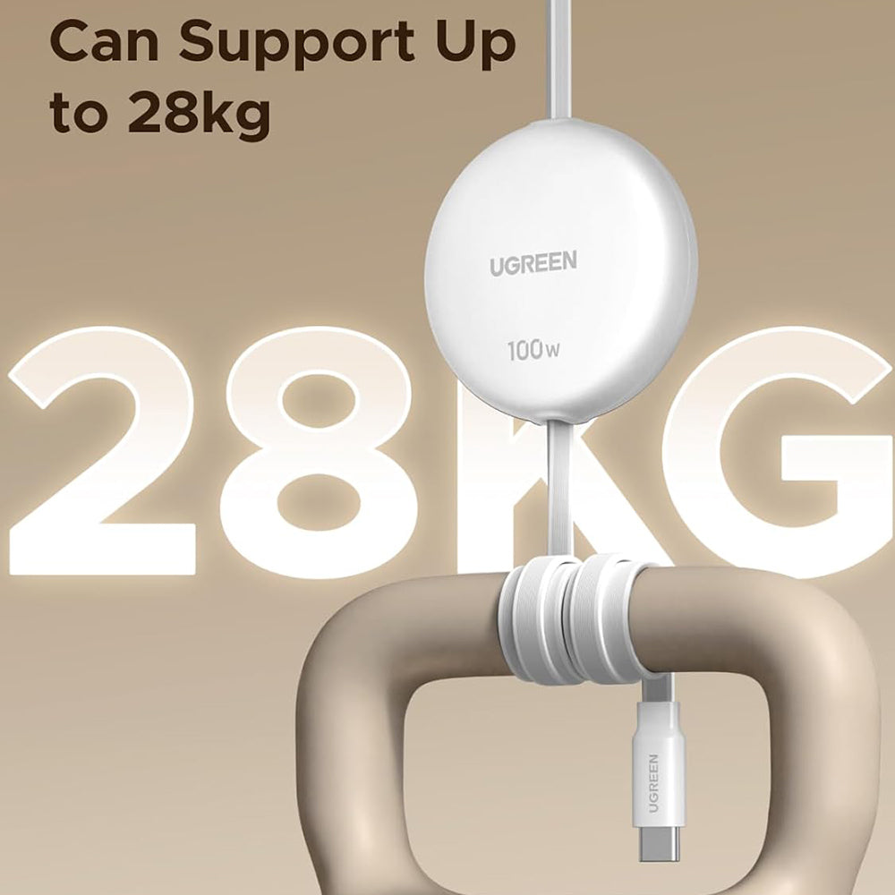 Datový a nabíjecí kabel USB-C - USB-C UGREEN L531, 100W, 1m, Bílý