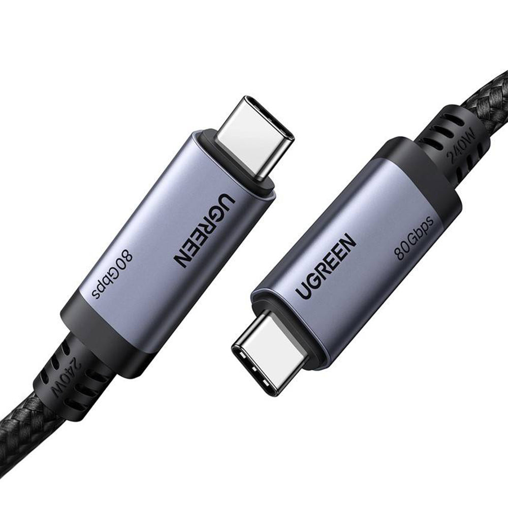 Datový a nabíjecí kabel USB-C - USB-C UGREEN L706 (65383), 240W, 1m, černý