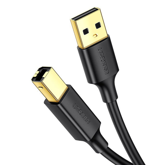 Tiskárenský kabel UGREEN US135, USB-A - USB-B, 1.5m, černý