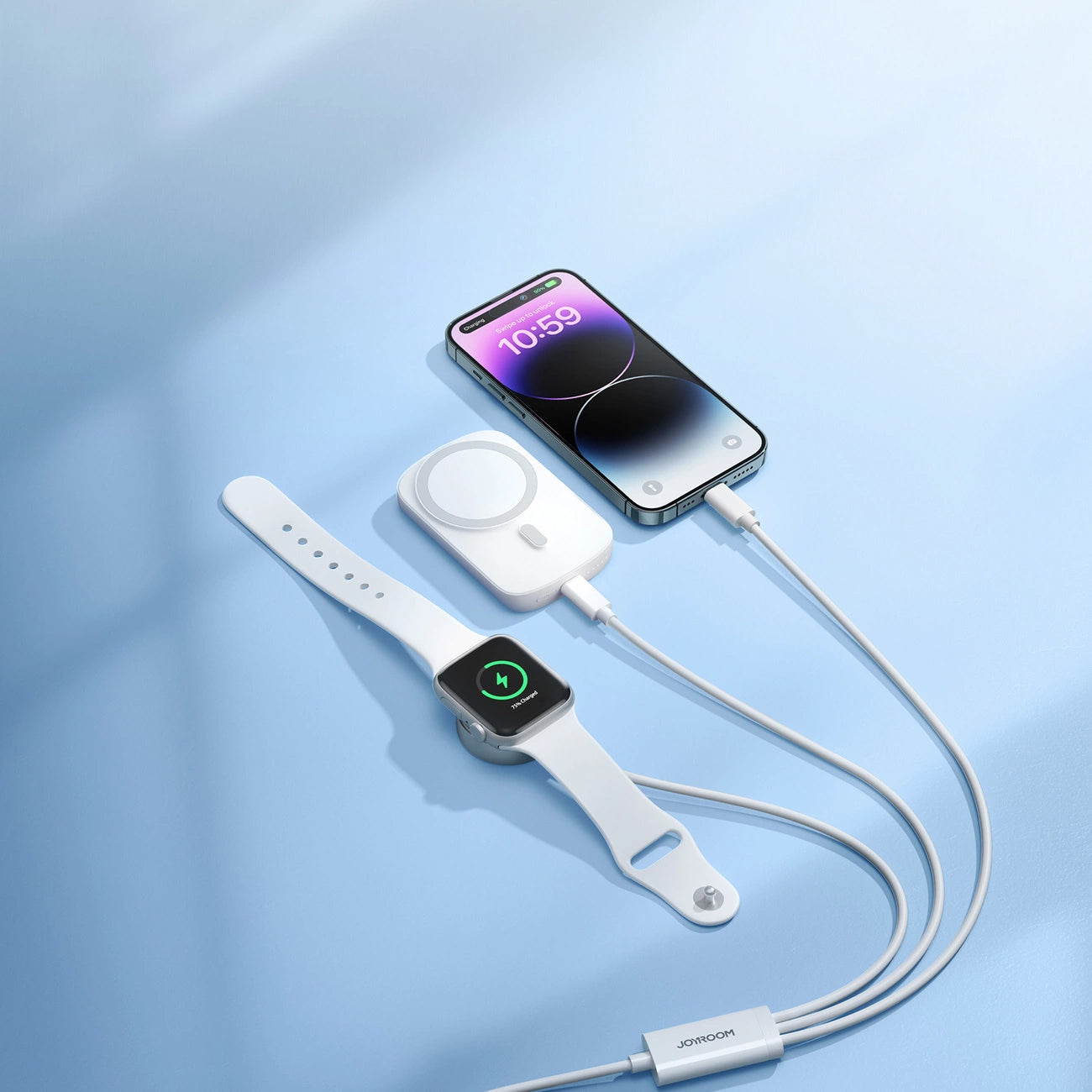 Bezdrátová nabíječka Joyroom S-IW008 pro Apple Watch Series, USB-A, Bílá