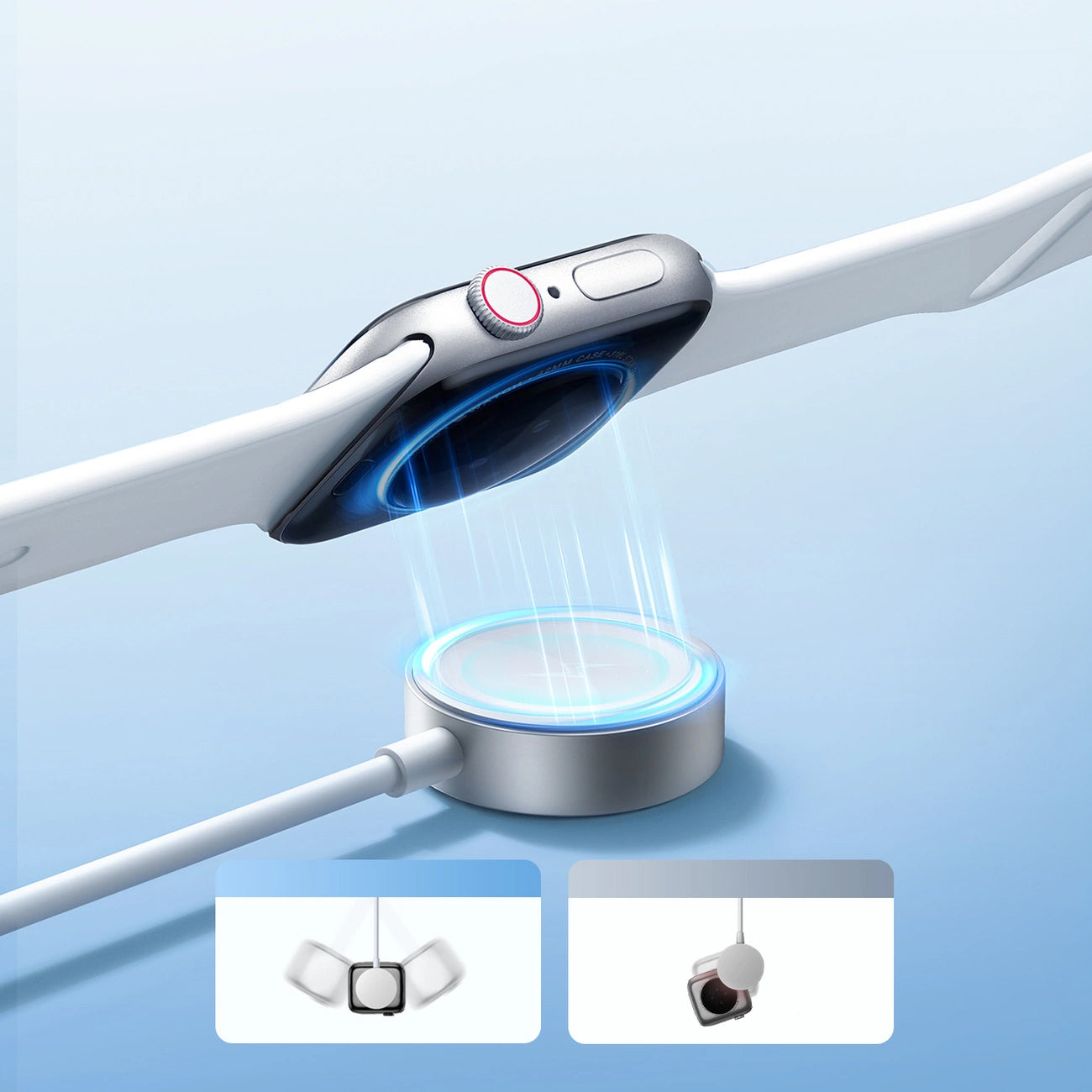 Bezdrátová nabíječka Joyroom S-IW008 pro Apple Watch Series, USB-A, Bílá