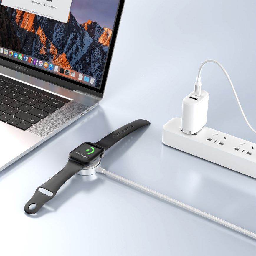 Bezdrátová nabíječka Tech-Protect MC02 Ultraboost pro Apple Watch Series, USB-A, Bílá