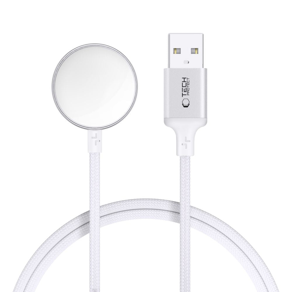 Bezdrátová nabíječka Tech-Protect MC02 Ultraboost pro Apple Watch Series, USB-A, Bílá