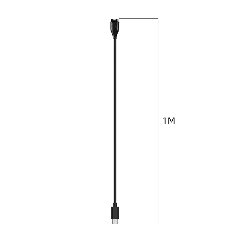 Nabíjecí kabel Techsuit TGC2 pro Garmin Watch Fenix / vivoactive Series, USB-C, Černý