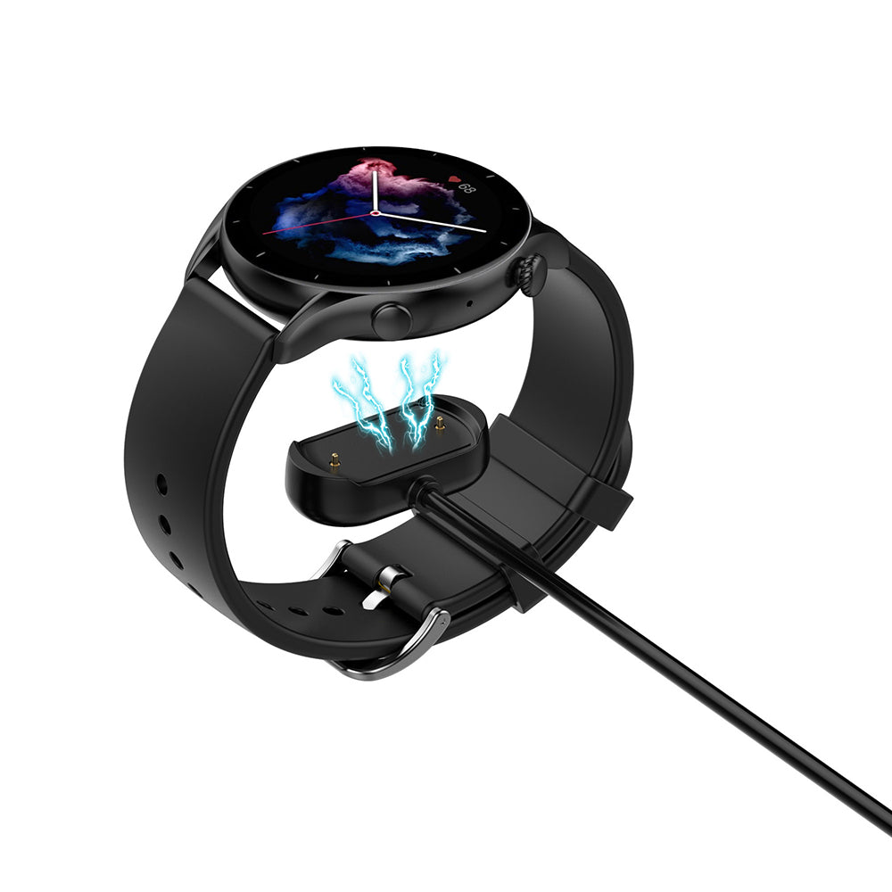 Nabíjecí kabel Techsuit THA3 pro Amazfit Watch Series, USB-A, černý