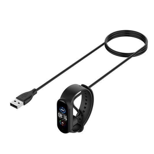 Nabíjecí kabel Techsuit TXC1 pro Xiaomi Smart Band 7 / 6 / 5, USB-A, Černý