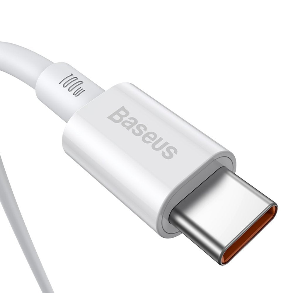 Datový a nabíjecí kabel USB-C - USB-C Baseus Superior Series, 100W, 1m, bílý CATYS-B02