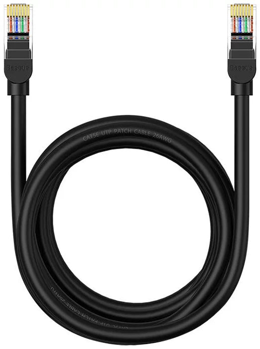 Síťový kabel Baseus, UTP, Cat5, 3m, Černý B00133206111-04