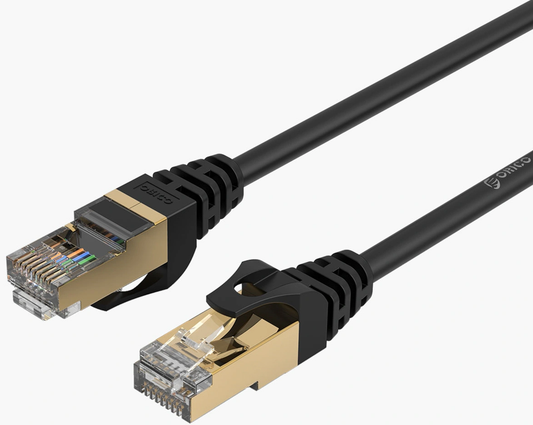 Síťový kabel Orico PUG-C7, UTP, Cat7, 3m, černý