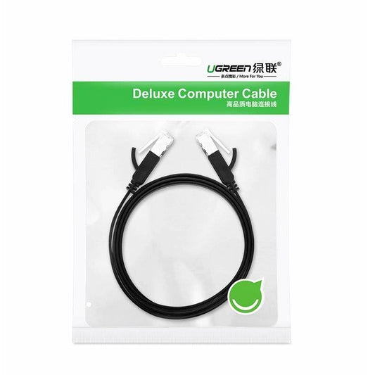 Síťový kabel UGREEN NW101 plochý, UTP, Cat6, 2 m, černý