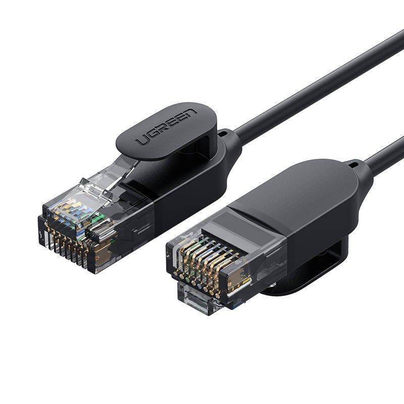 Síťový kabel UGREEN NW122, UTP, Cat6A, 2 m, černý