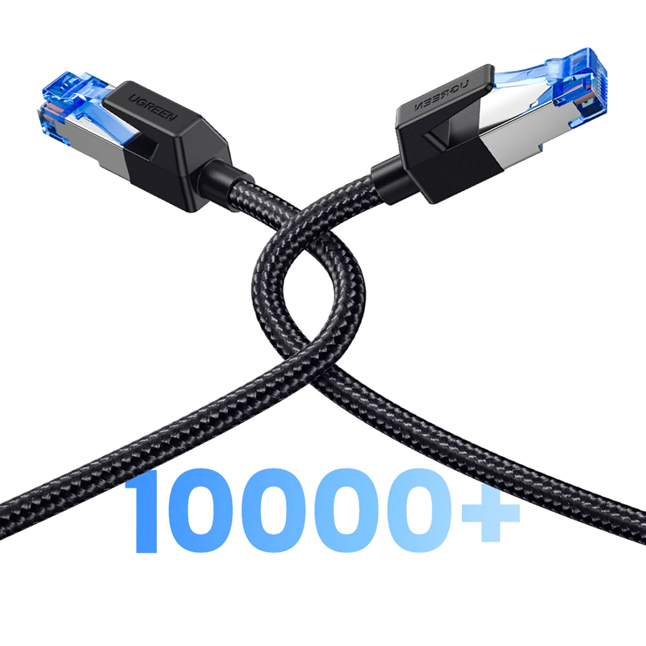 Síťový kabel UGREEN NW153, UTP, Cat8, 1.5m, černý