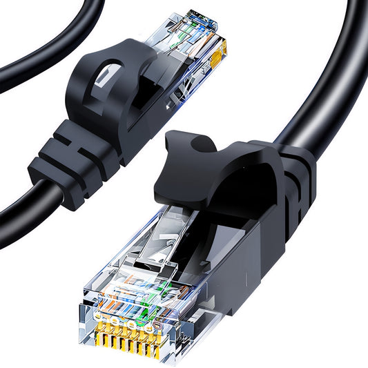 Síťový kabel XO Design GB007, UTP, Cat6, 1m, Černý