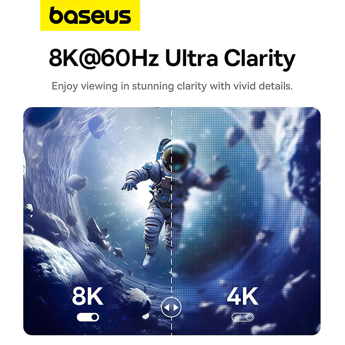 Audio a Video Kabel USB-C - DisplayPort Baseus Ultra Clarity, 8K, 1.5m, Černý B0063370D111-00