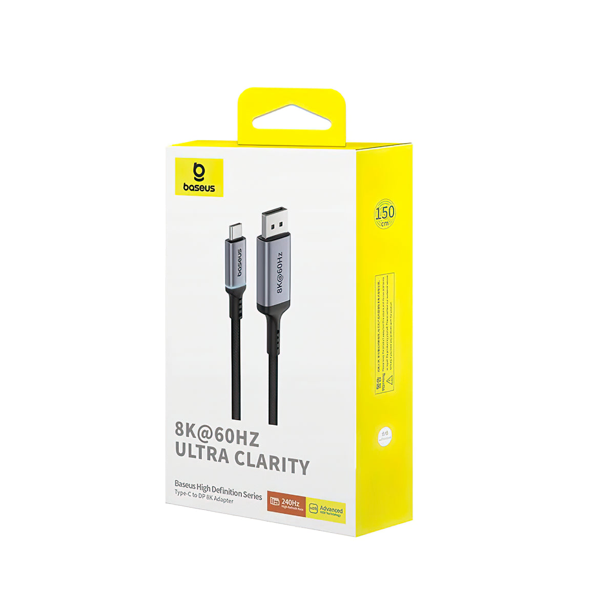 Audio a Video Kabel USB-C - DisplayPort Baseus Ultra Clarity, 8K, 1.5m, Černý B0063370D111-00