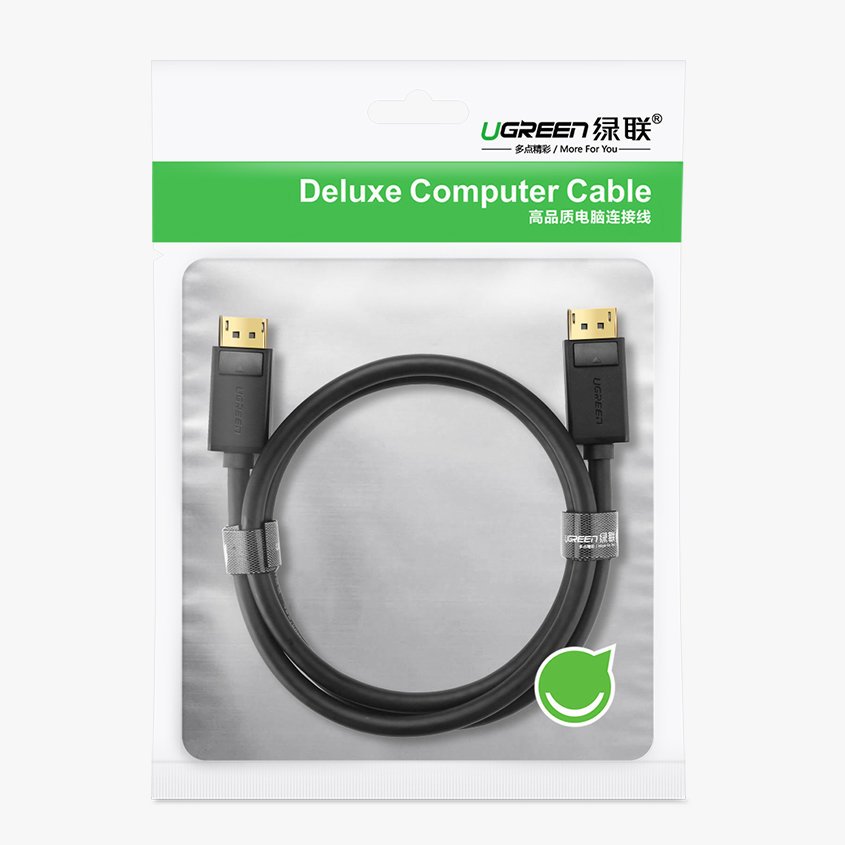 Video kabel UGREEN DP102, DisplayPort - DisplayPort, 4K, 1.5m, černý
