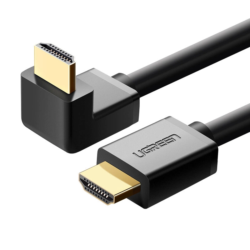Video kabel UGREEN Angled, HDMI - HDMI, 4K, 2m, černý