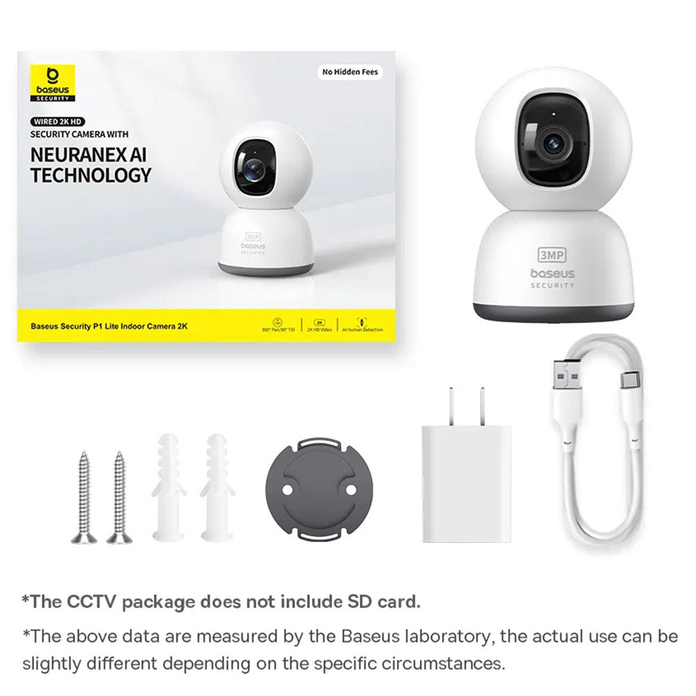 Kamera Baseus P1 Lite, Wi-Fi, 2K, Interiér S0TV002132