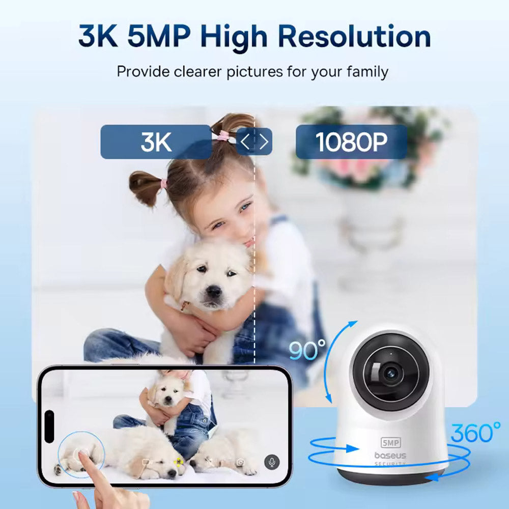 Kamera Baseus P1 Pro pro dohled, Wi-Fi, 3K, interiérová S0TW002131