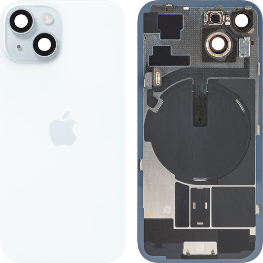 Kryt baterie pro Apple iPhone 15, modrý, Výměna