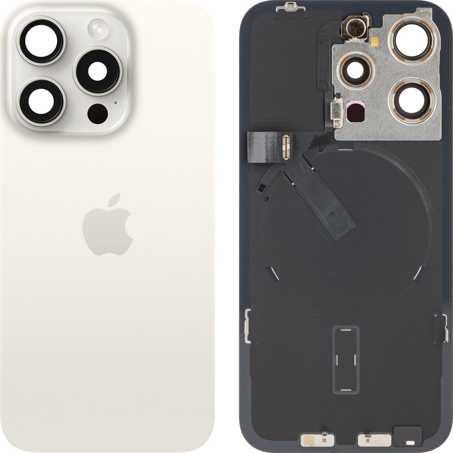 Kryt baterie Apple iPhone 15 Pro, bílý (White Titanium), Swap