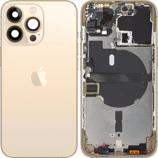 Kryt baterie pro Apple iPhone 13 Pro, s polovičním pouzdrem, zlatý, výměnný