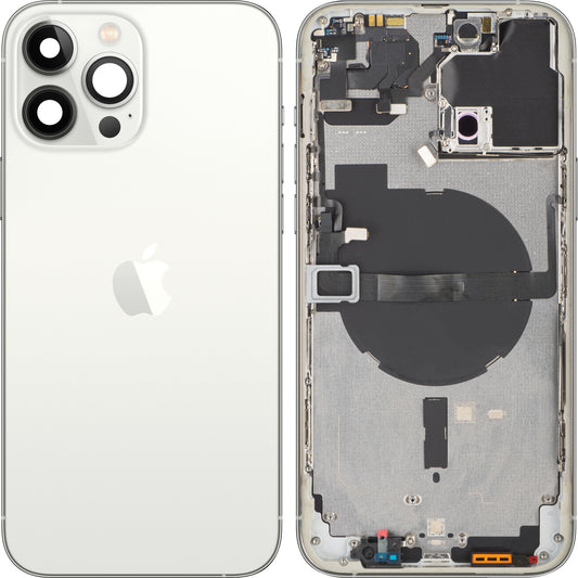 Kryt baterie Apple iPhone 13 Pro Max, se středovým pouzdrem, stříbrný, Swap