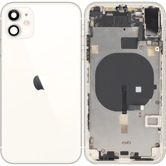 Kryt baterie pro Apple iPhone 11, se středovým pouzdrem, bílý, výměnný