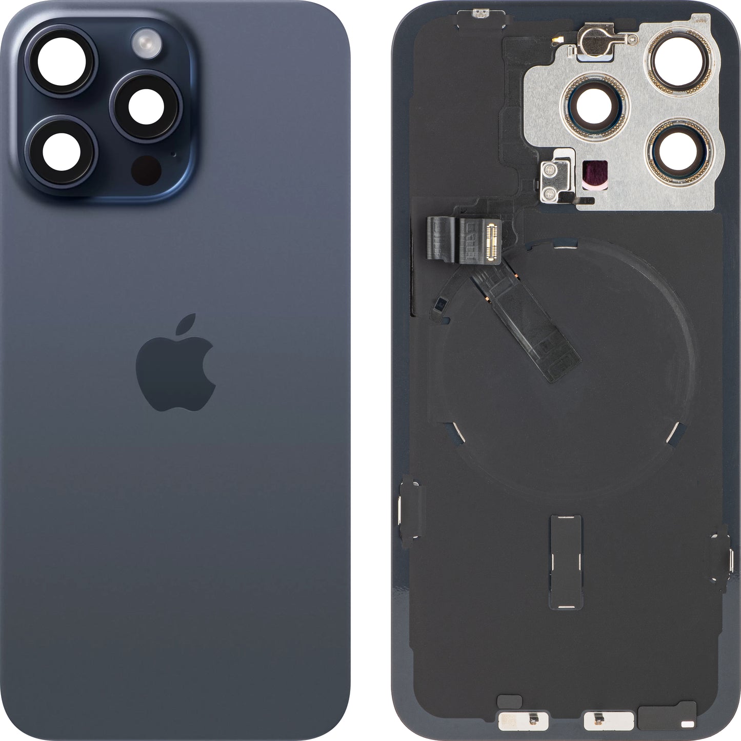 Zadní kryt baterie Apple iPhone 15 Pro Max, modrý (Blue Titanium), Swap Premium