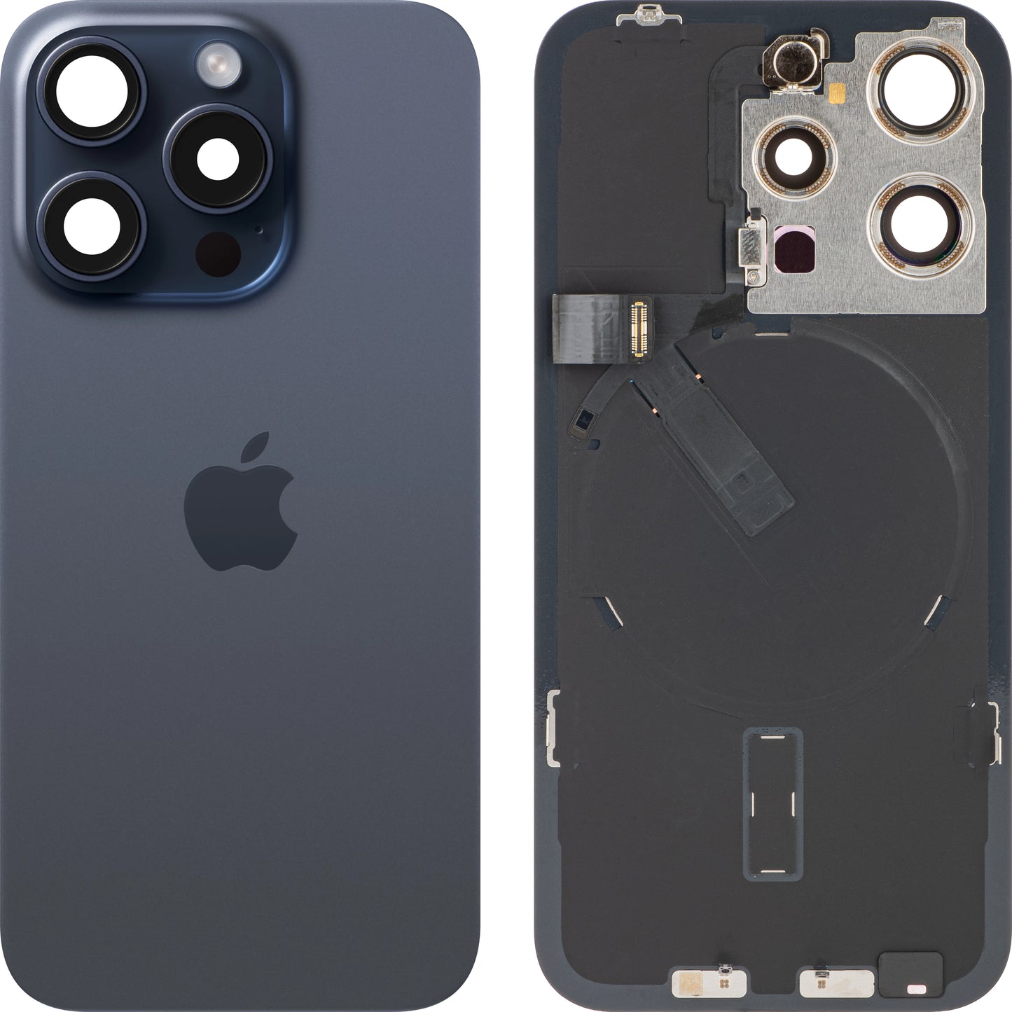 Kryt baterie Apple iPhone 15 Pro, modrý (Blue Titanium), Swap
