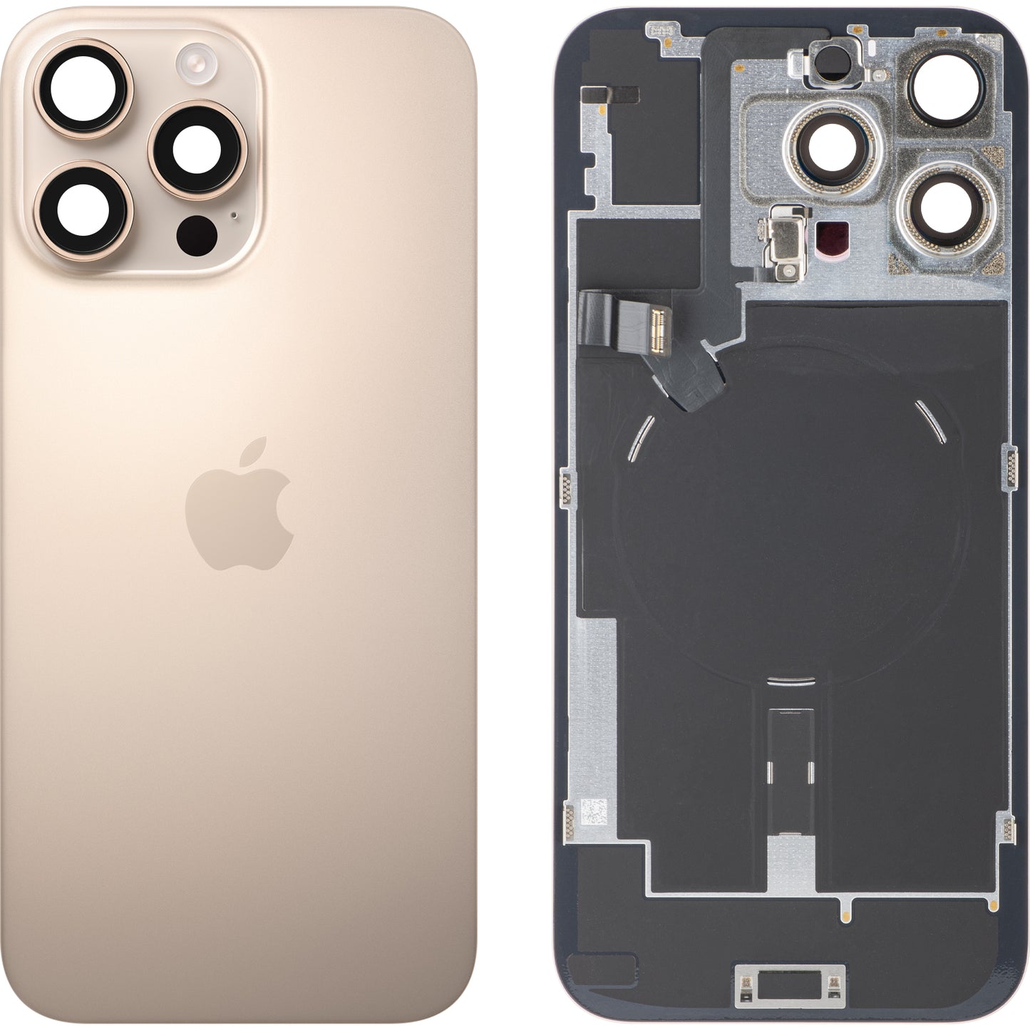 Kryt baterie Apple iPhone 16 Pro Max, Zlatý (Desert Titanium), Swap