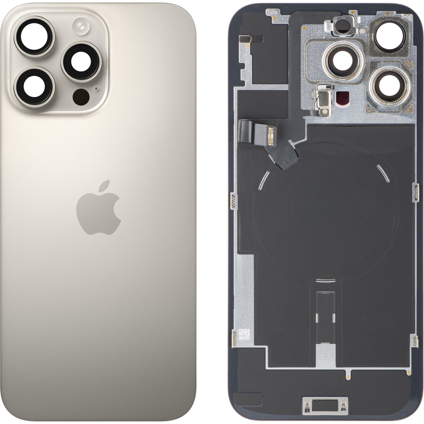 Zadní kryt baterie Apple iPhone 16 Pro Max, béžový (přírodní titan), Swap Premium