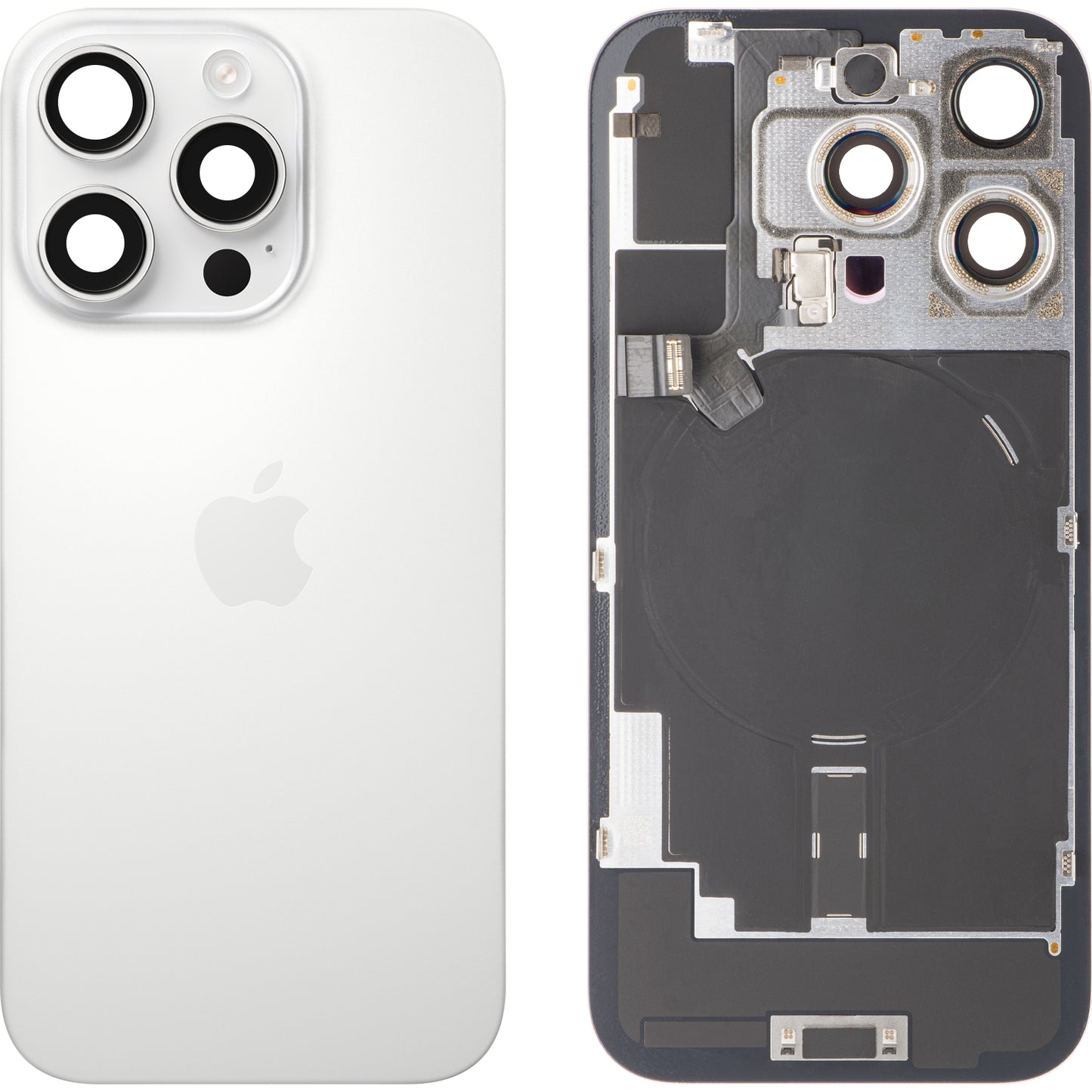 Kryt baterie Apple iPhone 16 Pro, Bílý (White Titanium), Swap