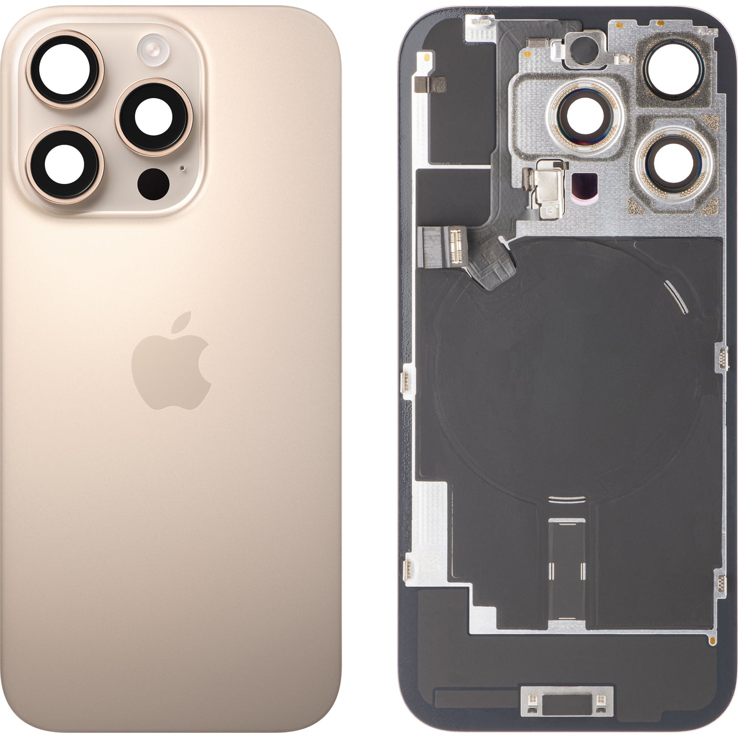 Kryt baterie Apple iPhone 16 Pro, Zlatý (Desert Titanium), Swap