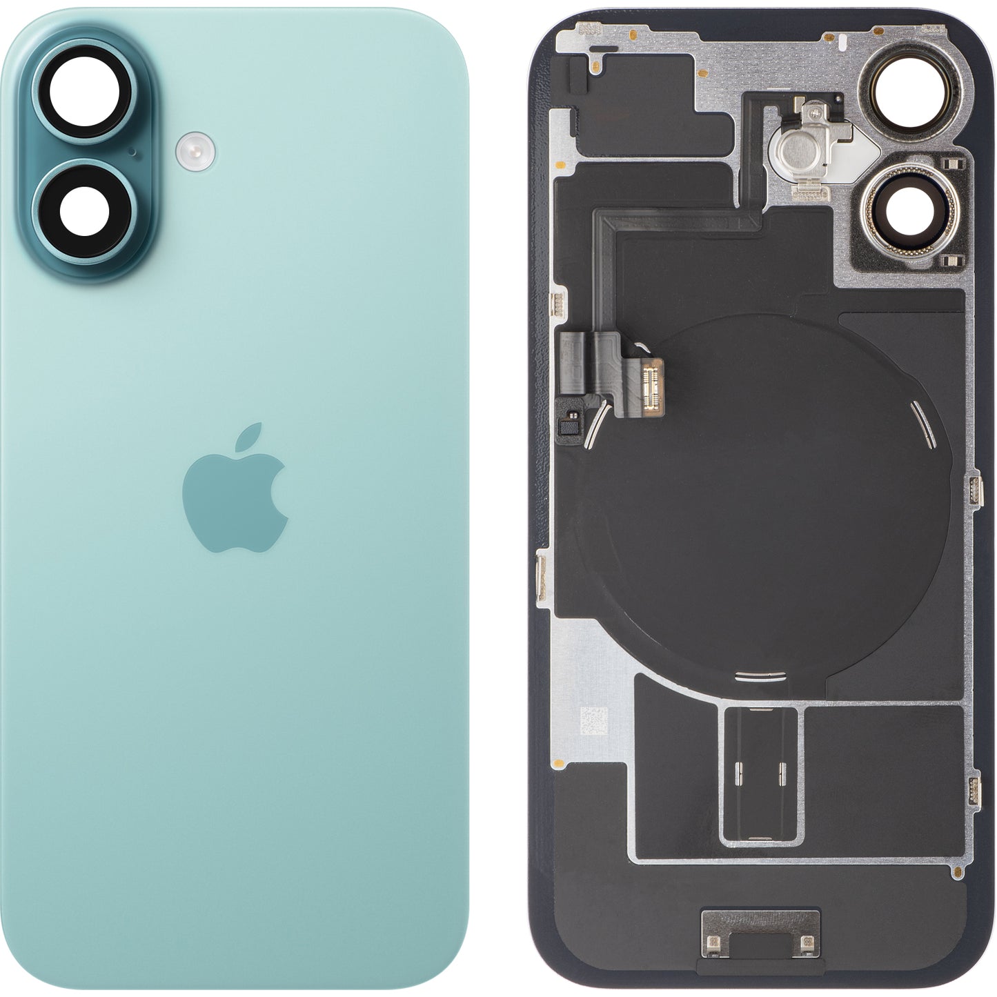 Zadní kryt baterie Apple iPhone 16, zelený (tyrkysový), Swap Premium