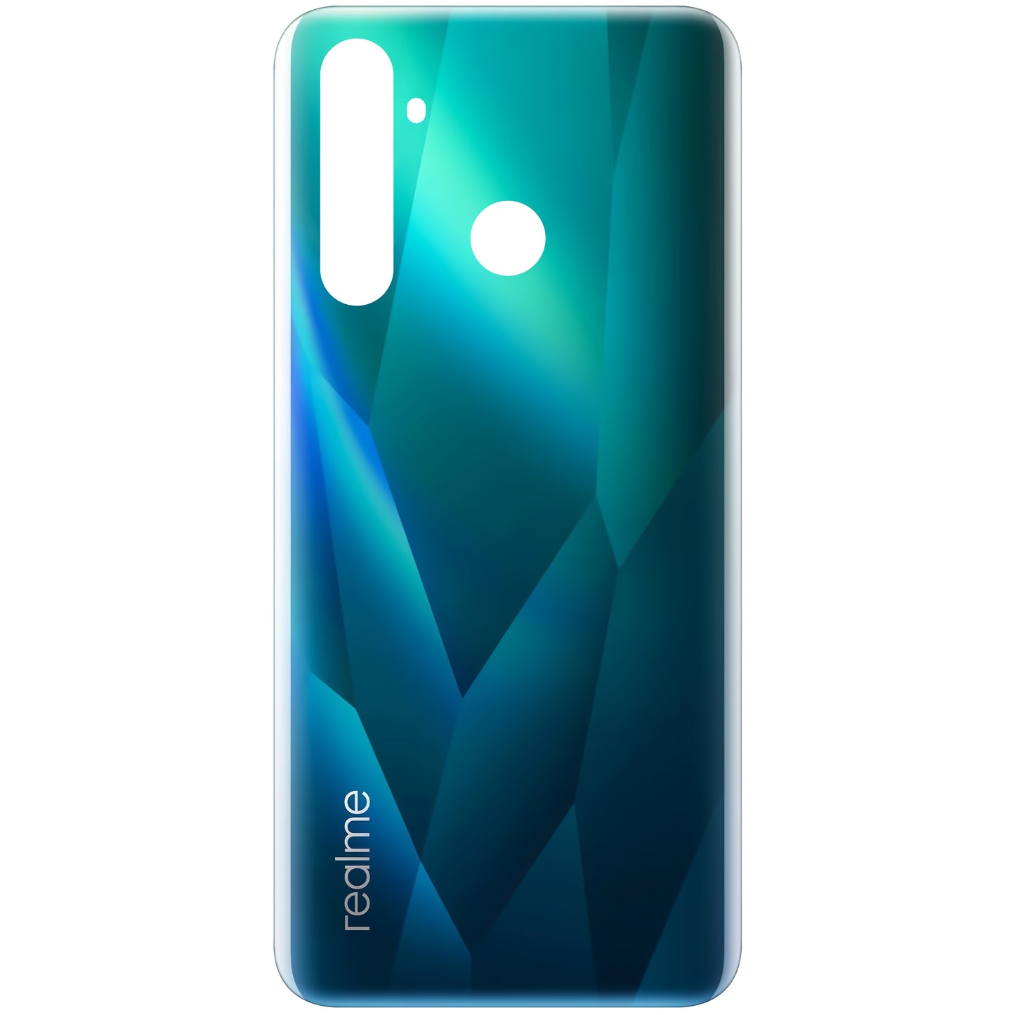 Pouzdro na baterii Realme 5 Pro, modré (Crystal Blue), servisní balení 3016237