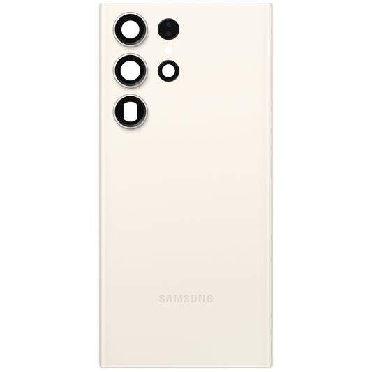 Kryt baterie Samsung Galaxy S23 Ultra S918, Krémový, Service Pack GH82-30400B