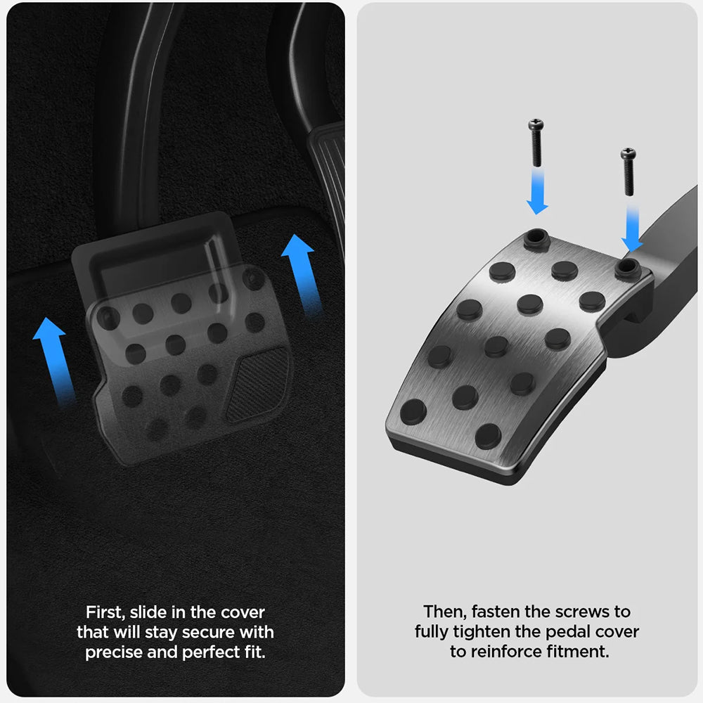Spigen Stuttgart TO200 Car Pedal Covers for Tesla Y / 3 ACP04510