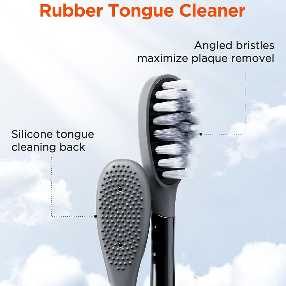 Náhradní hlavice Gum Care pro elektrický zubní kartáček Bitvae S2 / S3, sada 4 kusy, bílá