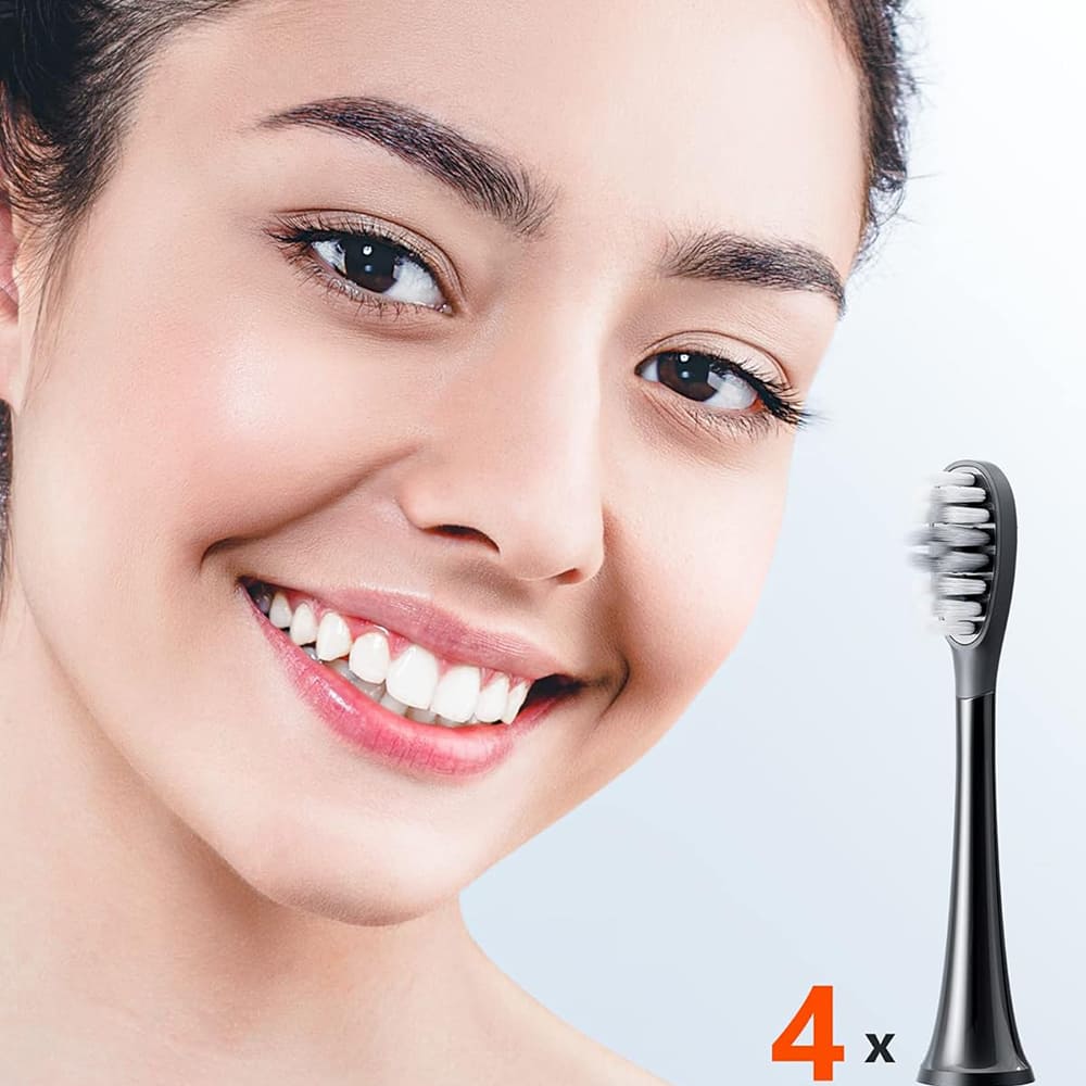 Náhradní hlavice Gum Care pro elektrický zubní kartáček Bitvae S2 / S3, sada 4 kusy, bílá
