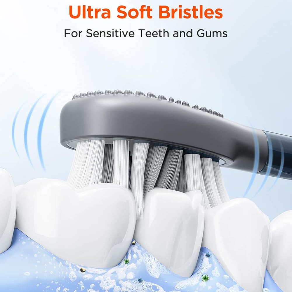 Náhradní hlavice Gum Care pro elektrický zubní kartáček Bitvae S2 / S3, sada 4 kusy, bílá
