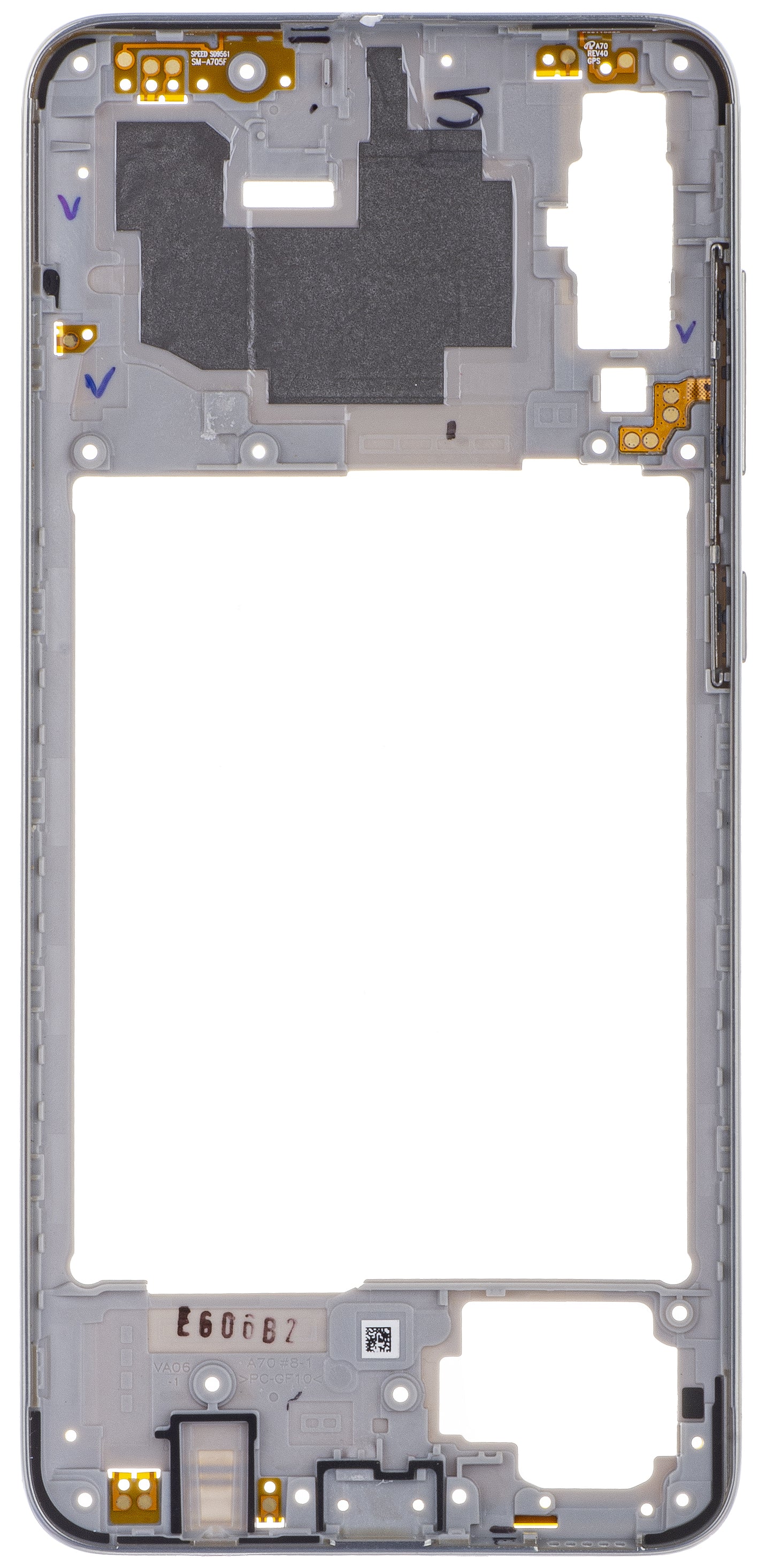 Middle Case Samsung Galaxy A70 A705, Silver