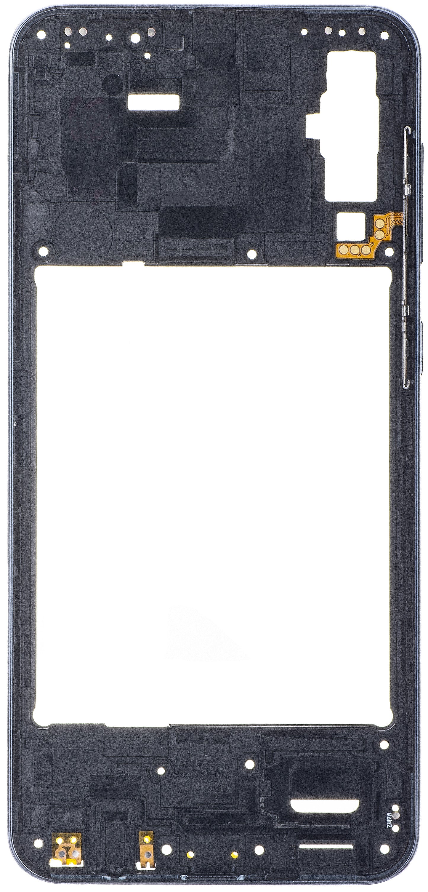 Pouzdro Mijloc Samsung Galaxy A50 A505, černé