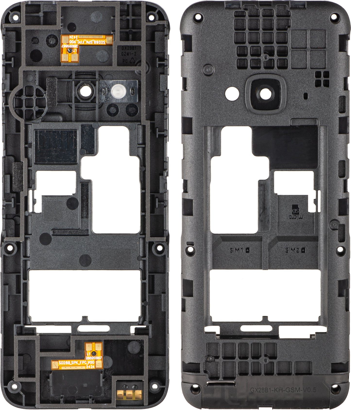 Střední kryt Nokia 5310 (2024), černý, Service Pack 286912616