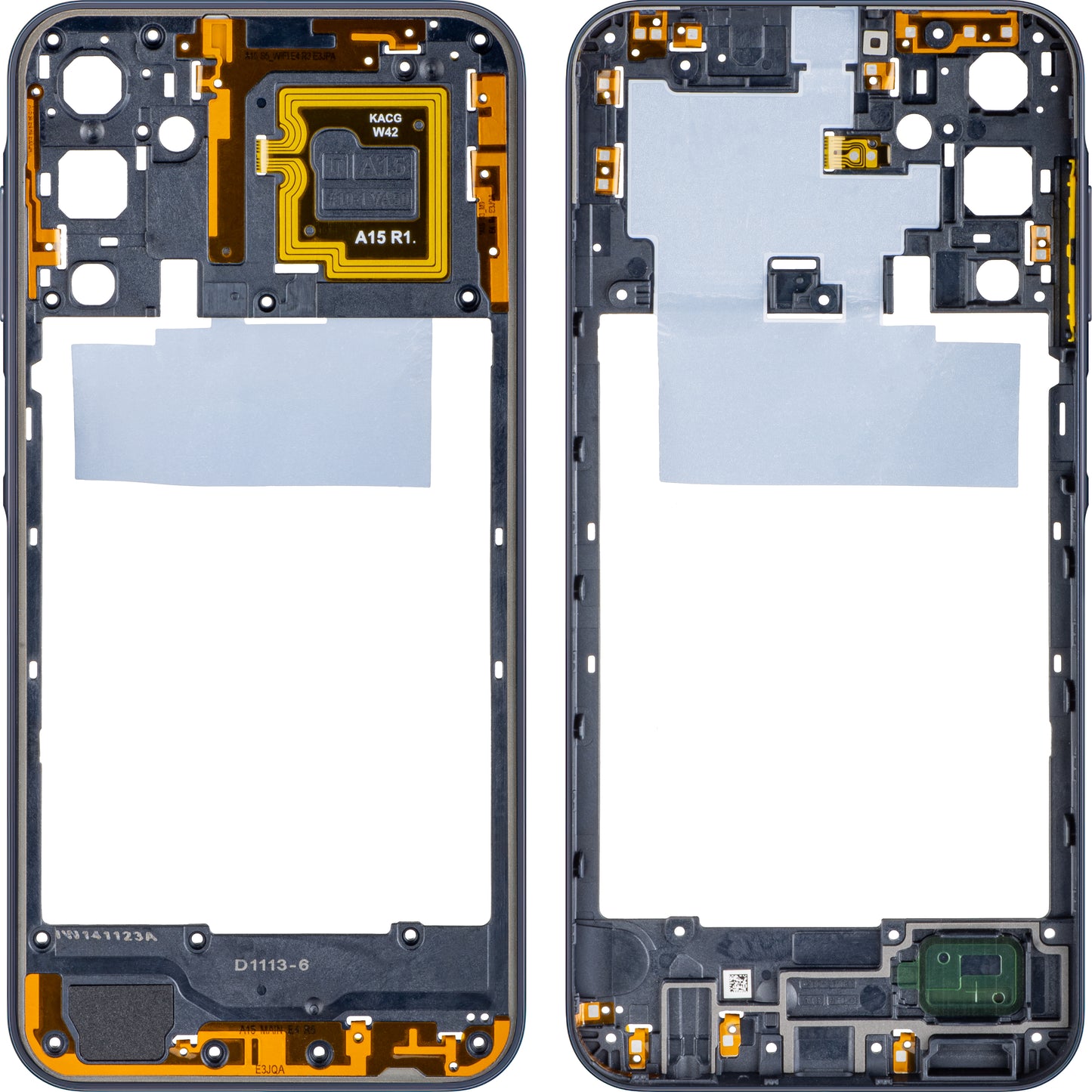 Střední kryt Samsung Galaxy A15 A155, černý
