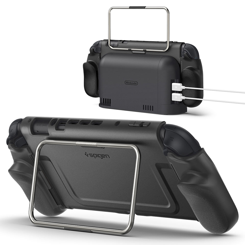 Ochranný kryt Spigen Dual Grip Pro pro konzoli Nintendo Switch 2, černý ACS10196