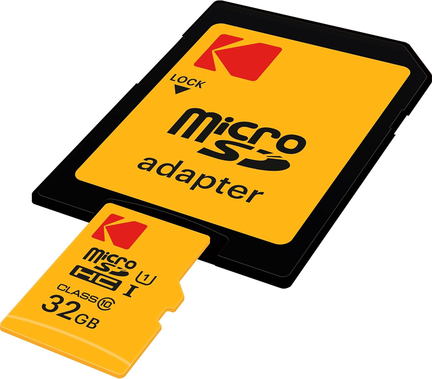 Paměťová karta microSDHC Kodak Premium Performance, 32Gb, Třída 10 / UHS-1 U1, S adaptérem EKMSDM32GHC10K